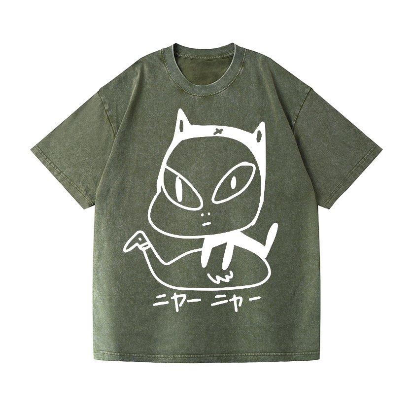 Nara Yoshitomo Vintage Wash Japanese Design T-Shirt