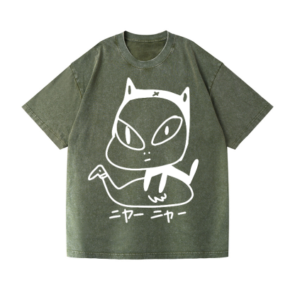 Nara Yoshitomo Vintage Wash Japanese Design T-Shirt