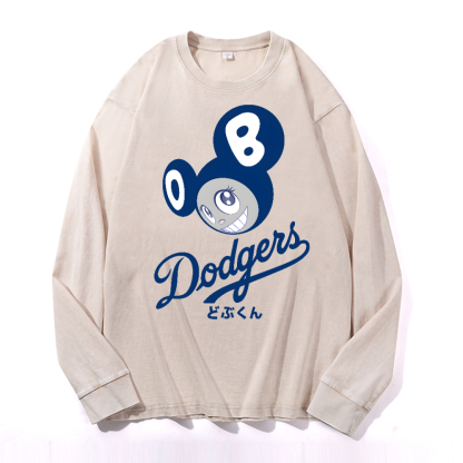 Dodgers Japan Sunflower TM Vintage Cotton Wash Long-sleeve T-shirt