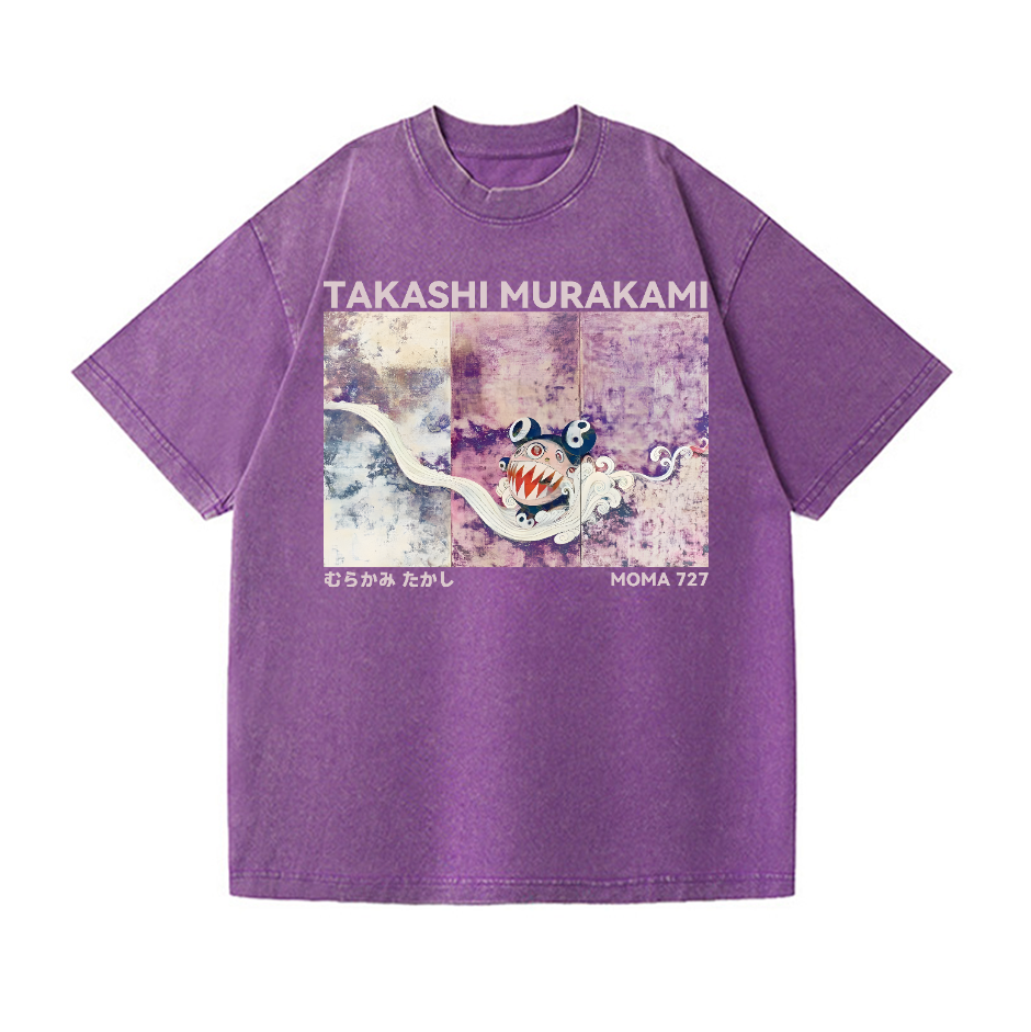 Japan Sunflower TM Vintage Wash Japanese Design T-Shirt