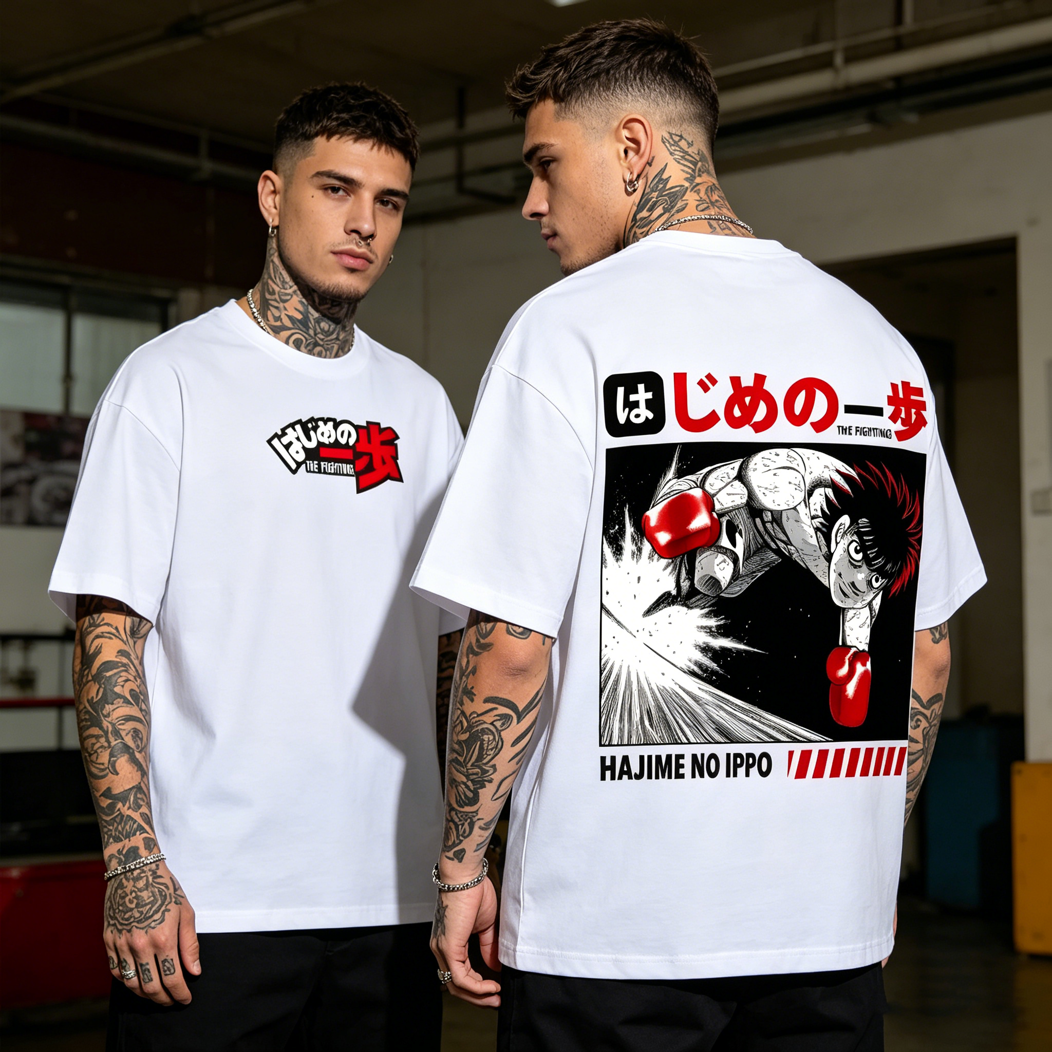 Hajime No Ippo Back Art Cotton Tee