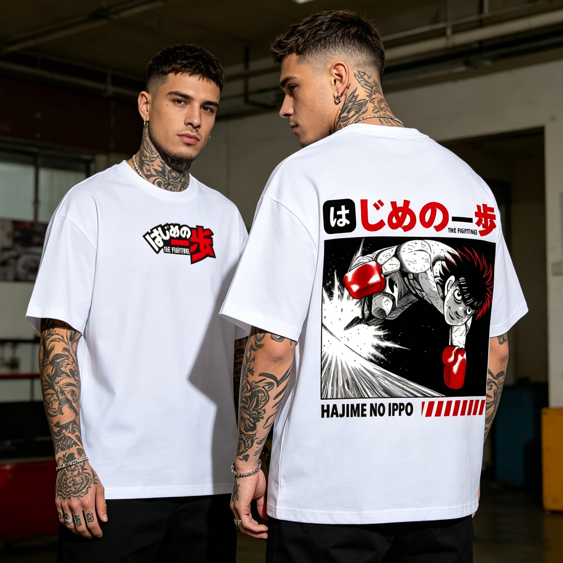 Hajime No Ippo Back Art Cotton Tee