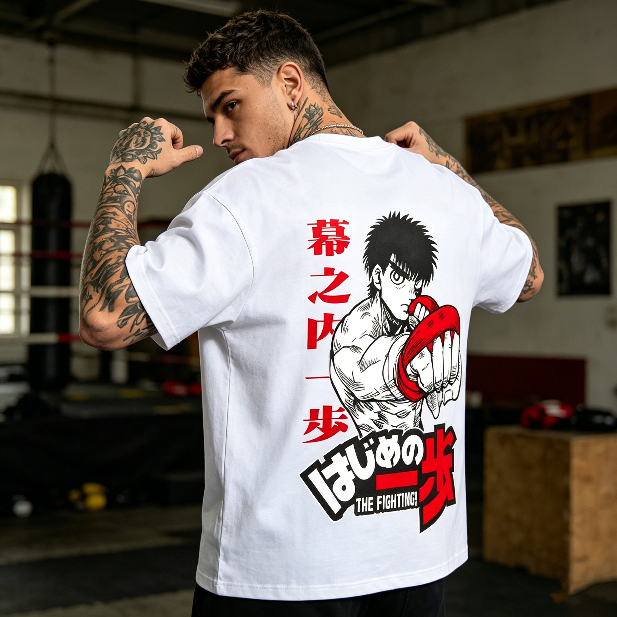 Hajime No Ippo Back Art Cotton Tee