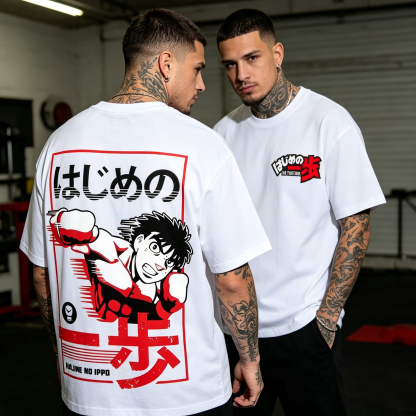Hajime No Ippo Back Art Cotton Tee