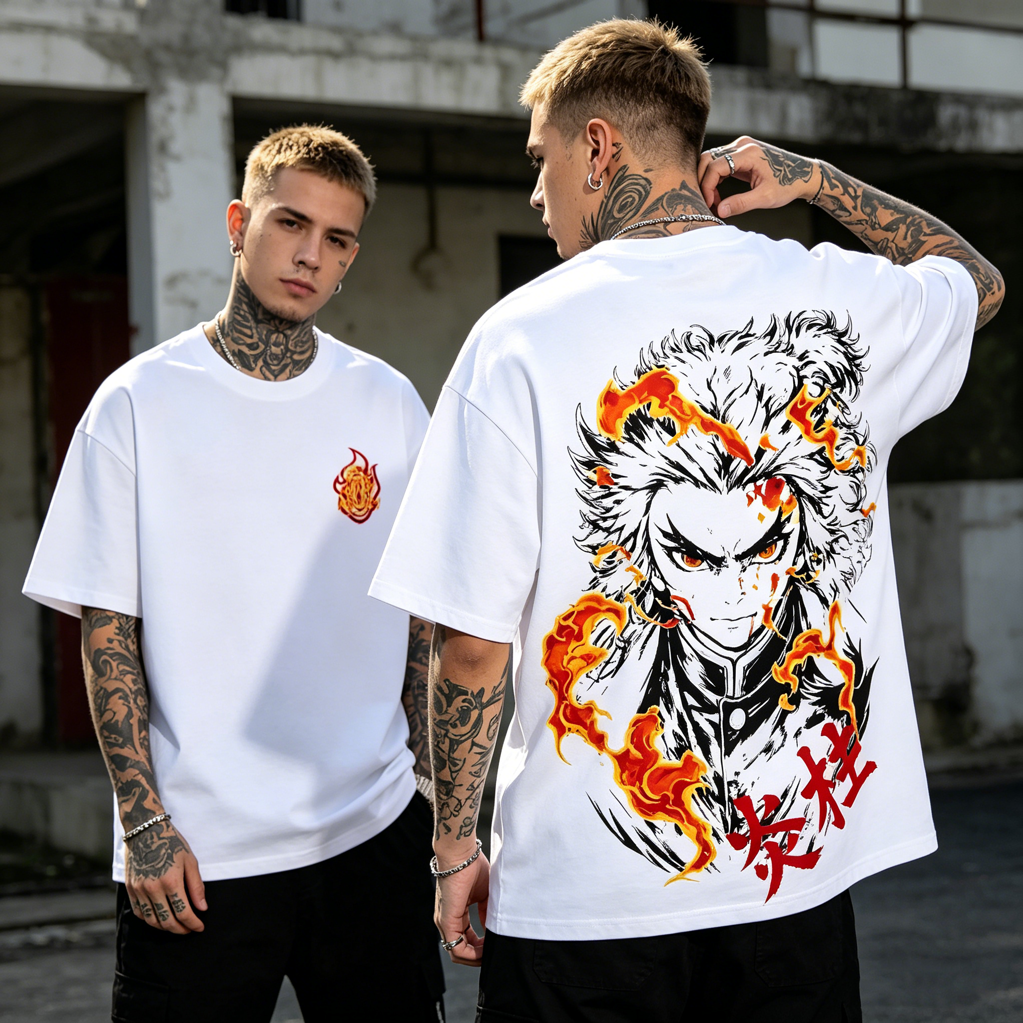 Demon Slayer Back Art Cotton Tee
