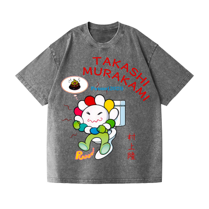 Flower TM Vintage Wash Japanese Design T-Shirt