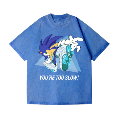 Sonic Vintage Wash Japanese Design T-Shirt