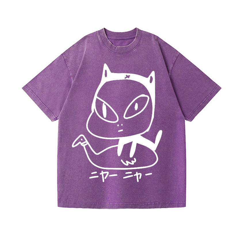 Nara Yoshitomo Vintage Wash Japanese Design T-Shirt