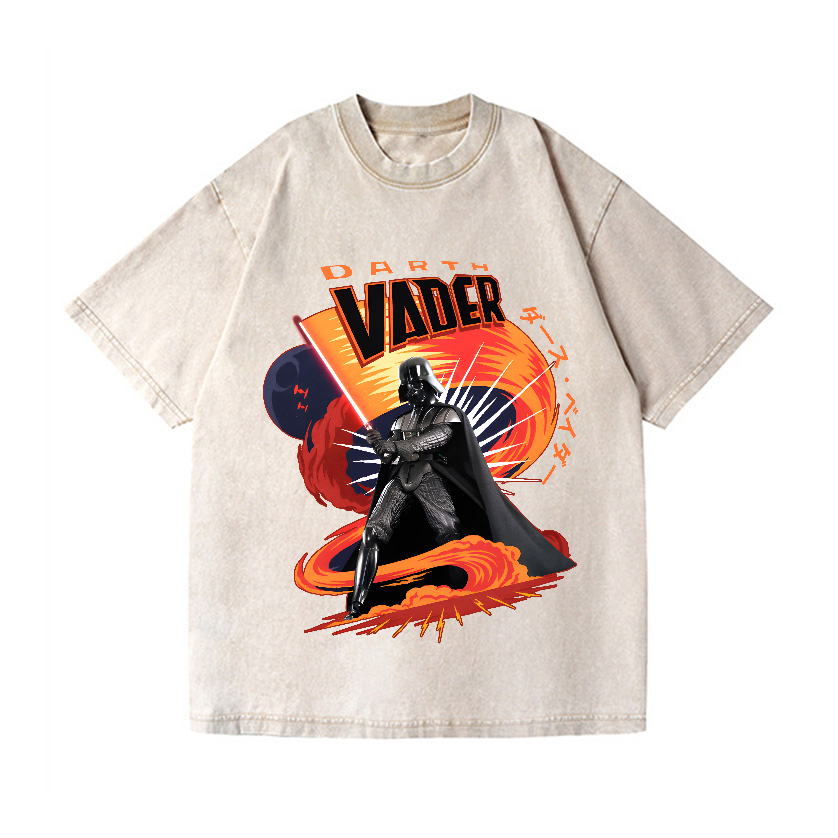 Star Wars Darth Vader Vintage Wash Japanese Design T-Shirt