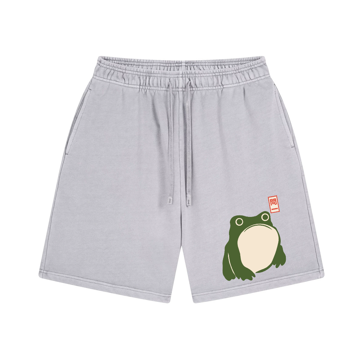 Matsumoto Hoji Frog Vintage Washed Cotton Shorts
