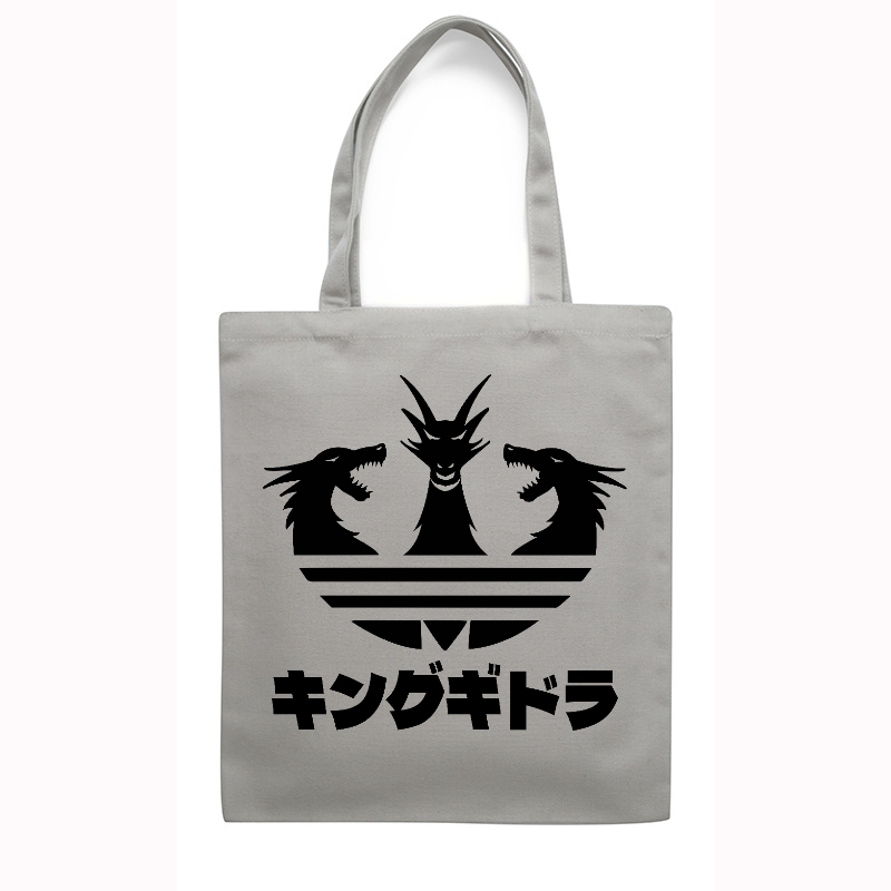 King Ghidorah Kaiju Japanese Style Canvas Tote Bag