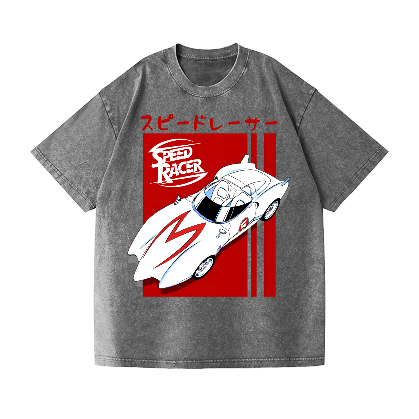 Speed Racer Vintage Wash Japanese Design T-Shirt