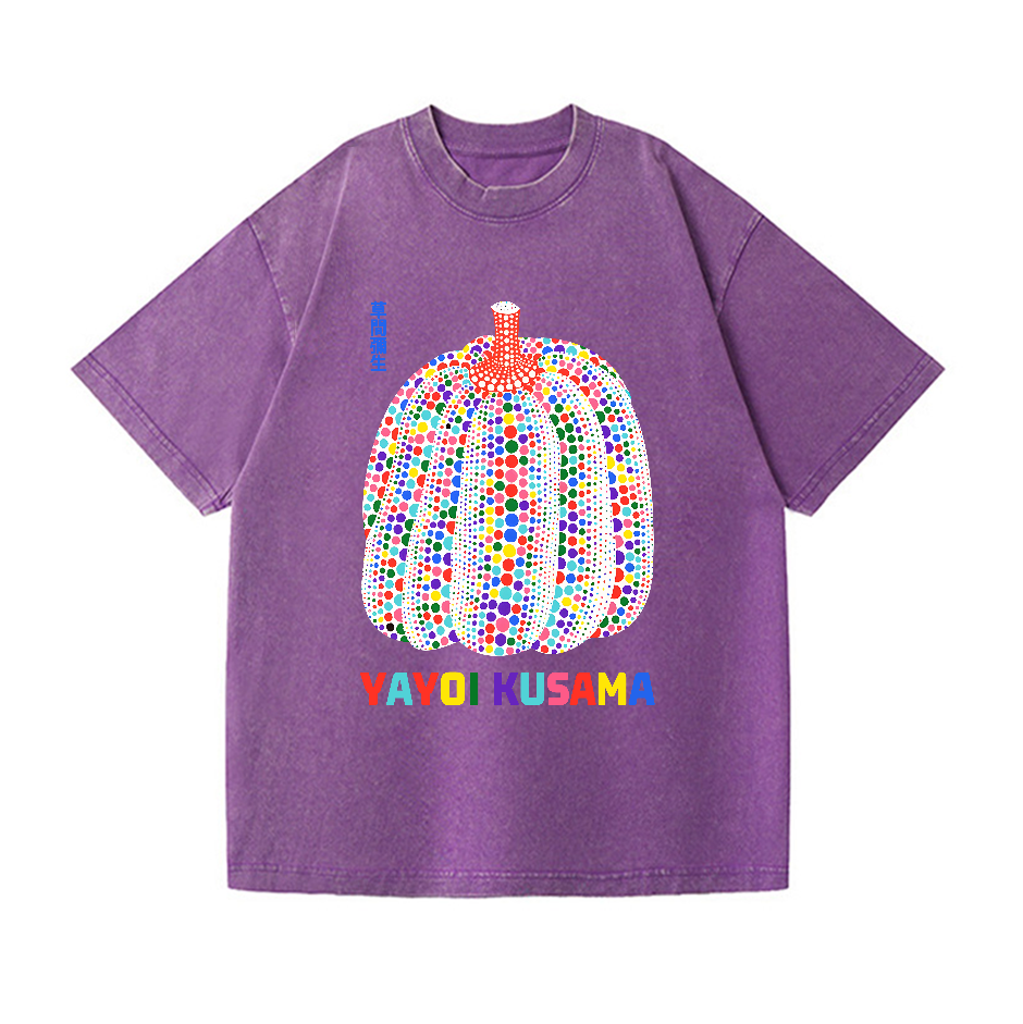 Yayoi Kusama Pumpkin Vintage Wash Japanese Design T-Shirt