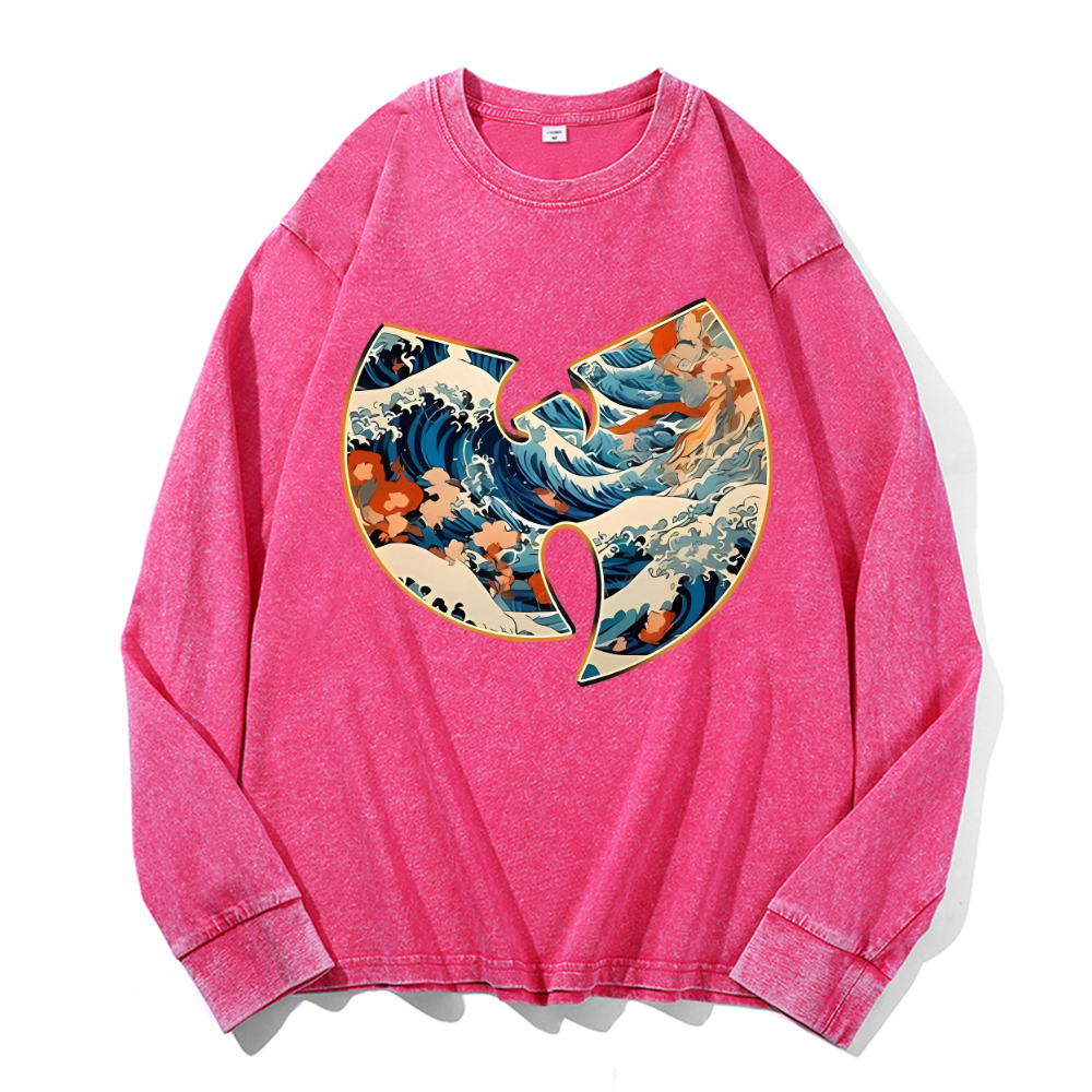 Wu Tang Vintage Cotton Wash Crewneck Sweatshirt