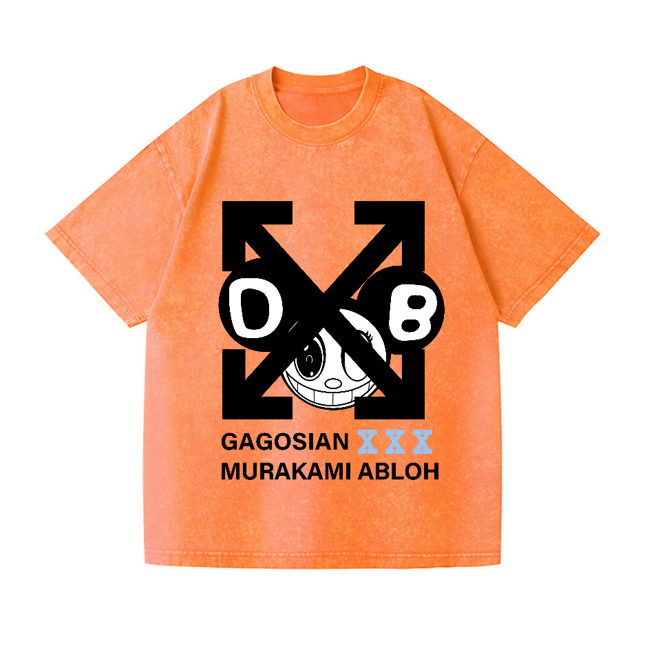 TM Abloh Vintage Wash Japanese Design T-Shirt