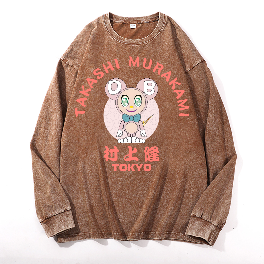 Sunflower TM Vintage Cotton Wash Crewneck Sweatshirt
