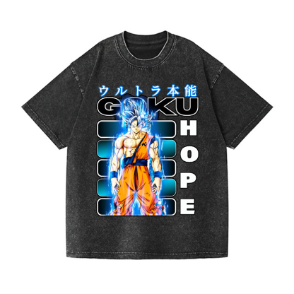 Dragon Ball Son Goku Vintage Wash Japanese Design T-Shirt