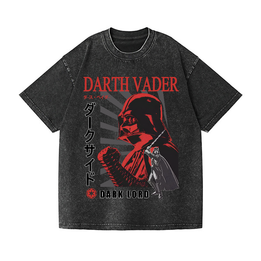 Star Wars Darth Vader Vintage Wash Japanese Design T-Shirt