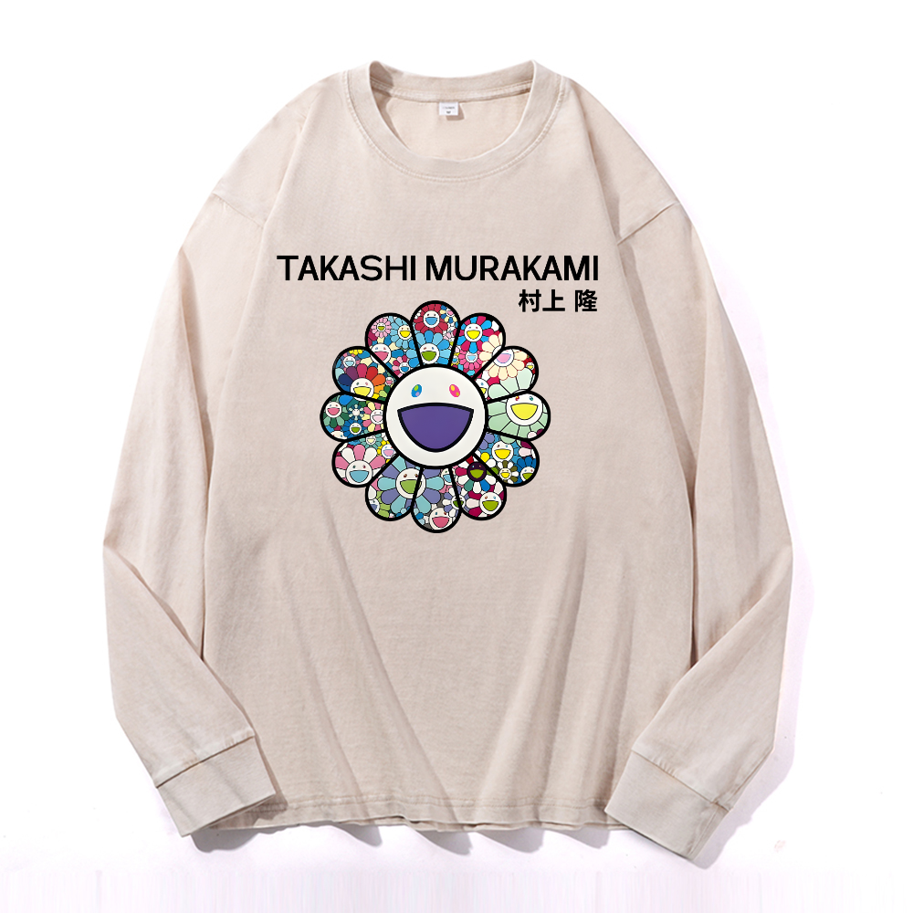 Sunflower TM Vintage Cotton Wash Crewneck Sweatshirt
