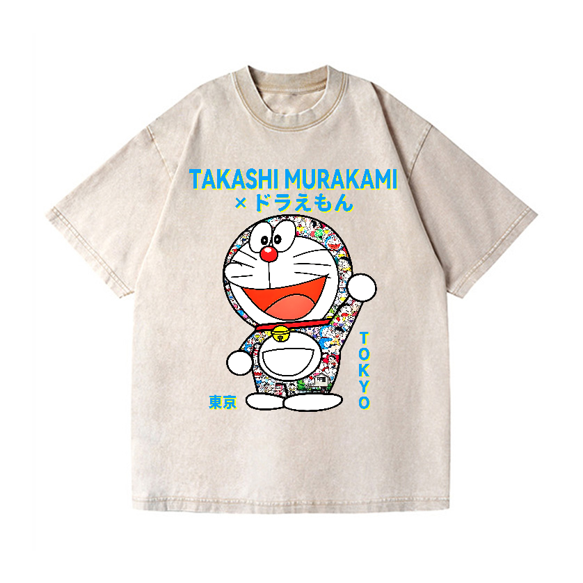 Japan Doraemon TM Vintage Wash Japanese Design T-Shirt