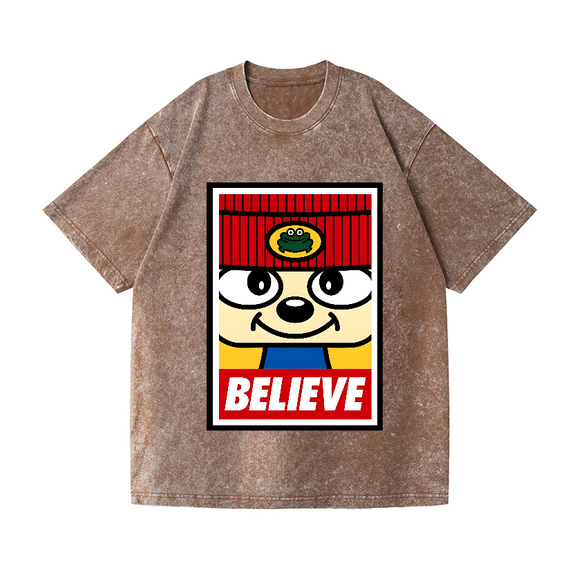 PaRappa the Rapper Vintage Wash Japanese Design T-Shirt