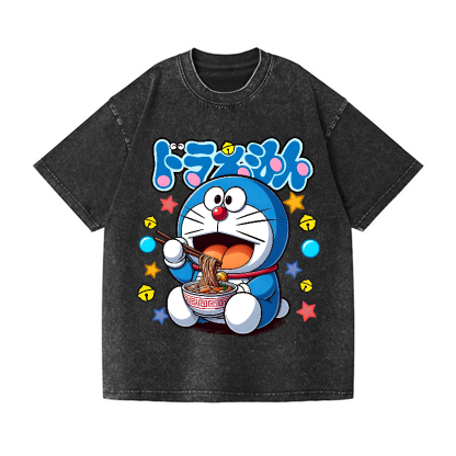 Doraemon Vintage Wash Japanese Design T-Shirt