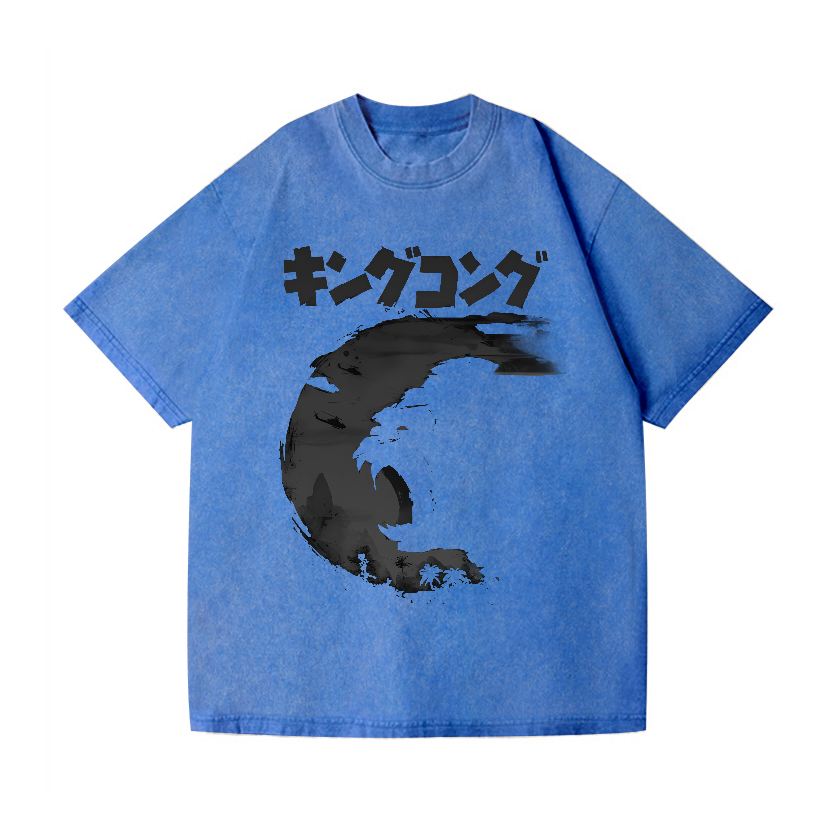 Kaiju King Kong Vintage Wash Japanese Design T-Shirt