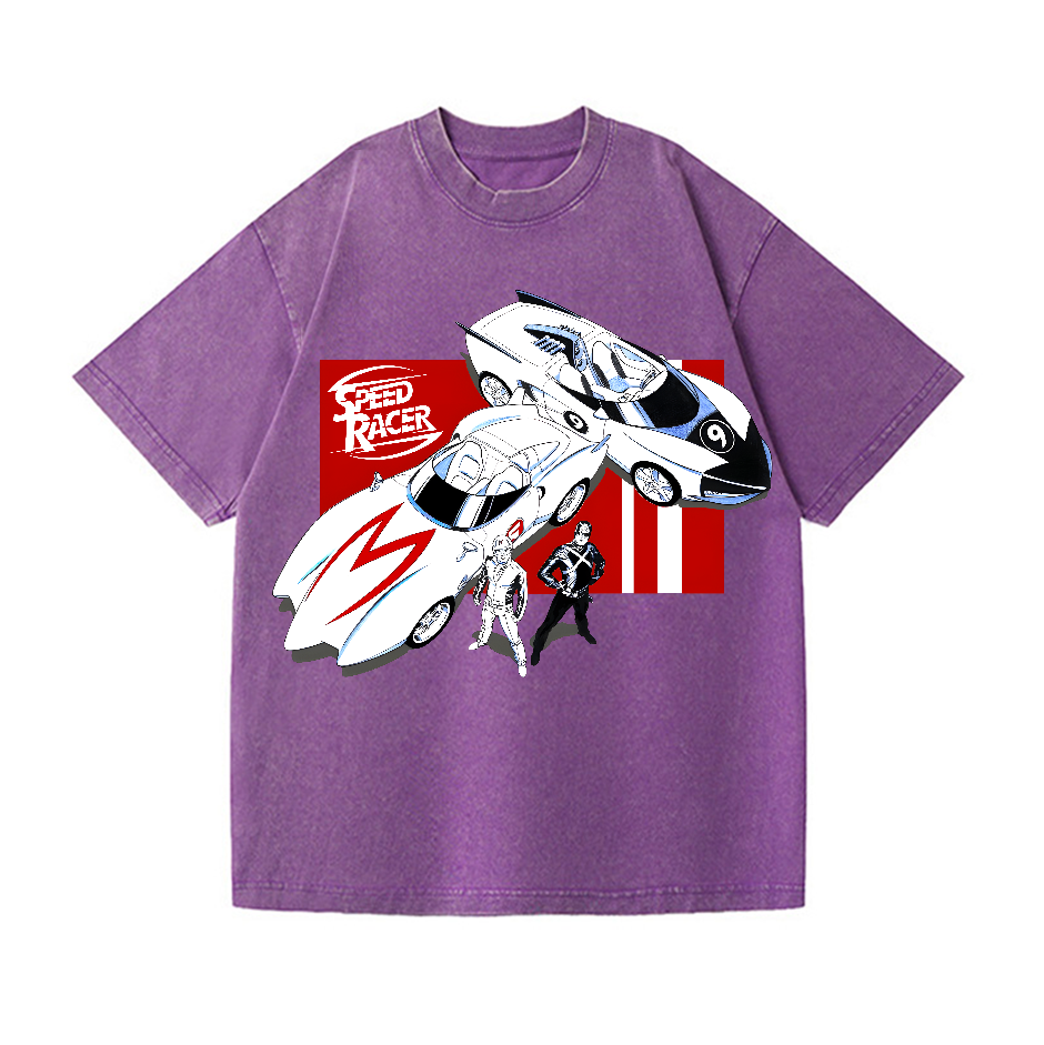 Speed Racer Vintage Wash Japanese Design T-Shirt