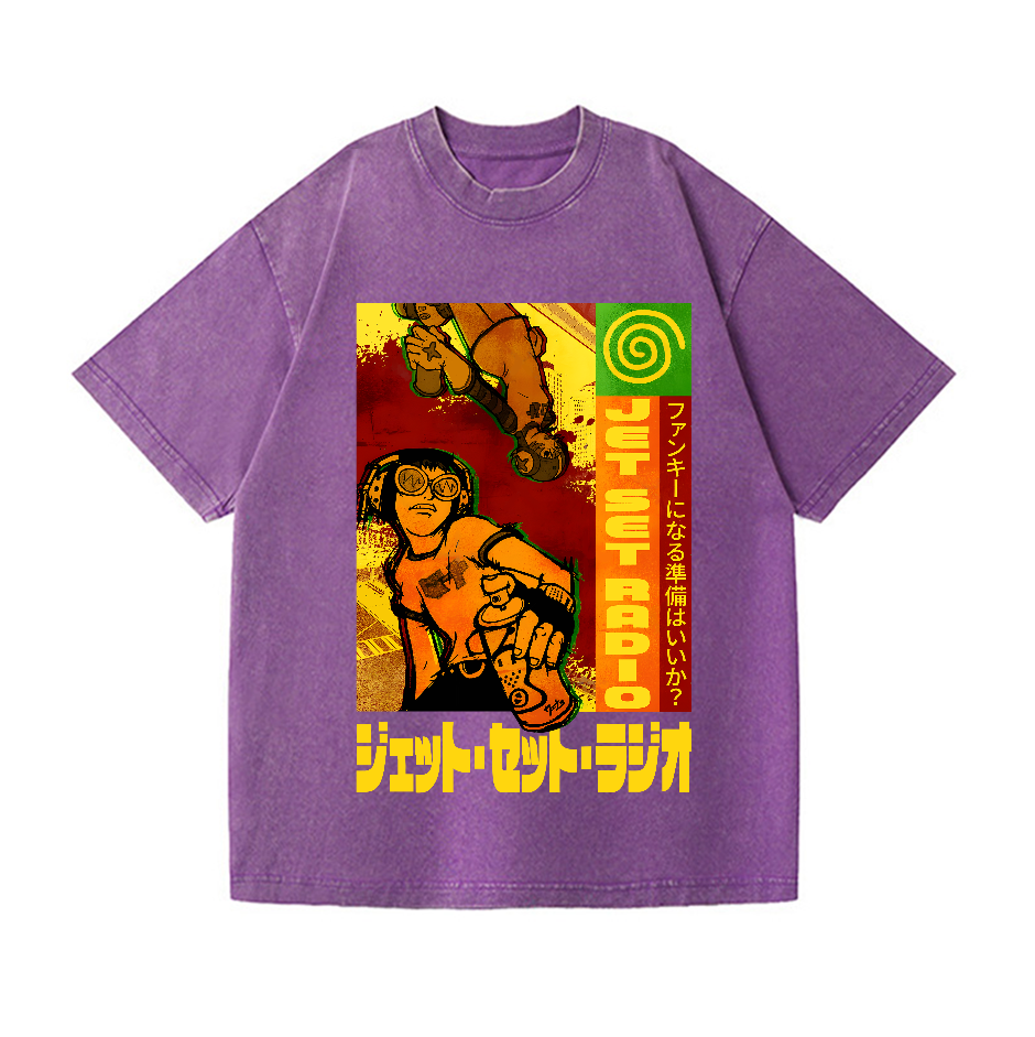 Jet Set Radio Vintage Wash Japanese Design T-Shirt