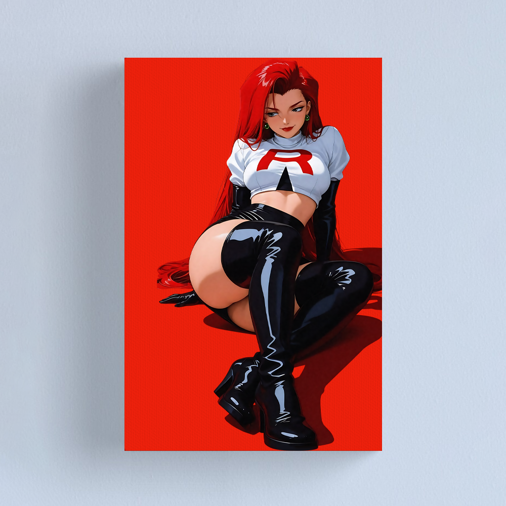 Team Rocket Girl Canvas Art Print