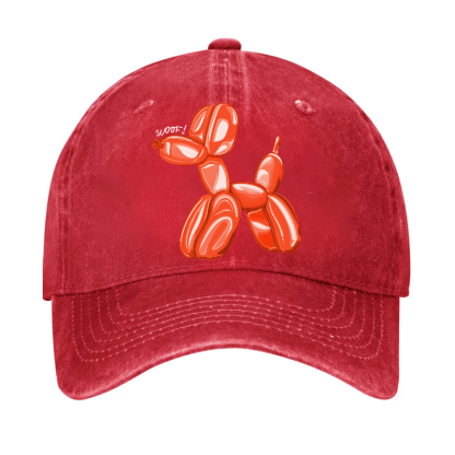 Koons Balloon Dog Vintage Cotton Cap