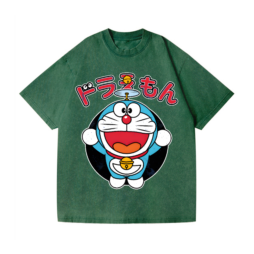 Doraemon Vintage Wash Japanese Design T-Shirt