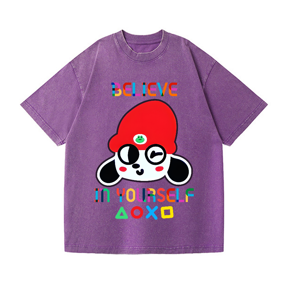 PaRappa the Rapper Vintage Wash Japanese Design T-Shirt