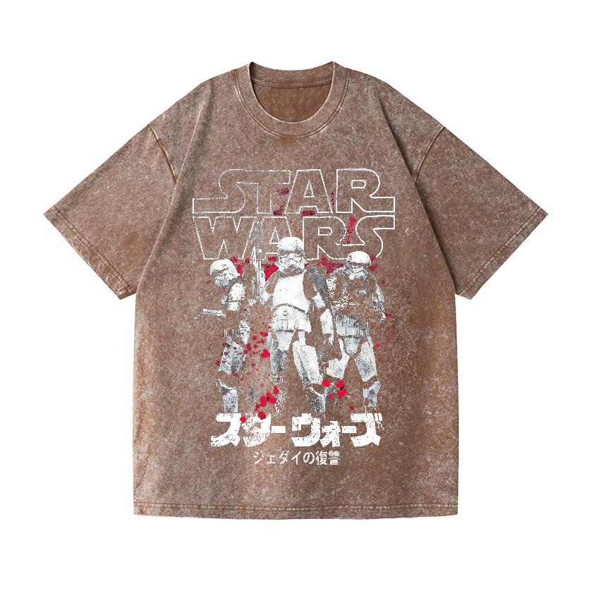 Storm Trooper Star Wars Vintage Wash Japanese Design T-Shirt