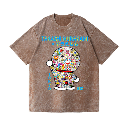 Japan Doraemon TM Vintage Wash Japanese Design T-Shirt