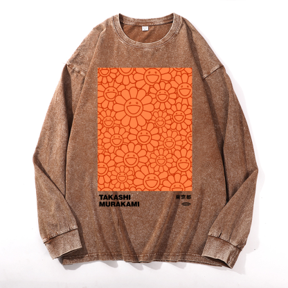 Sunflower TM Vintage Cotton Wash Crewneck Sweatshirt