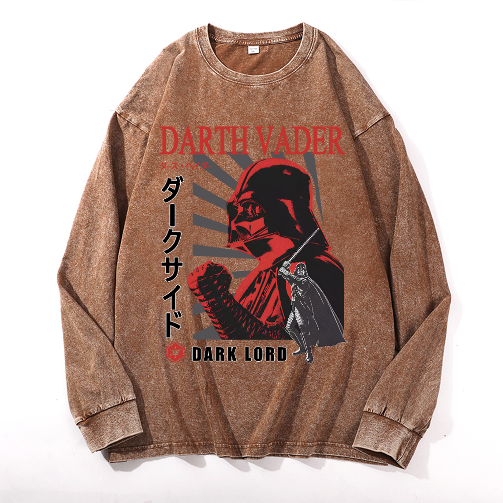 Star Wars Darth Vader Vintage Cotton Wash Long-sleeve T-shirt