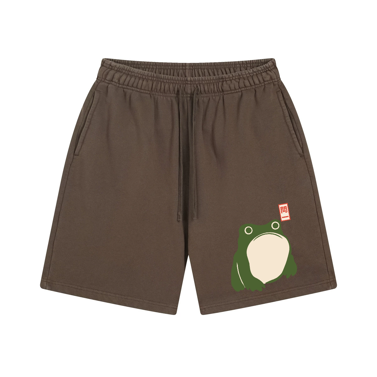 Matsumoto Hoji Frog Vintage Washed Cotton Shorts