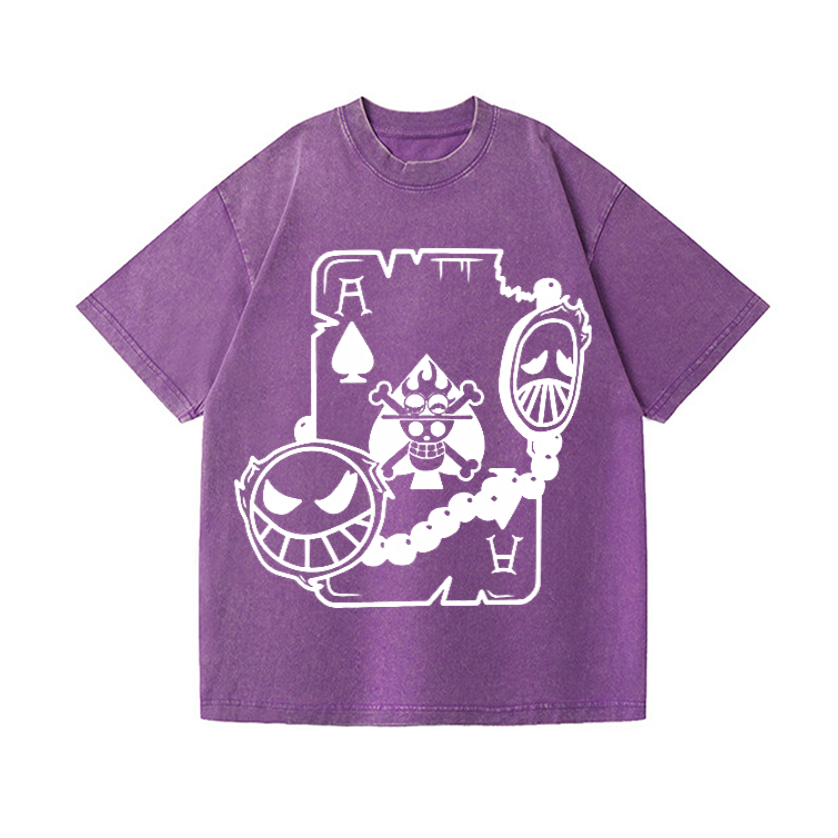 One Piece Vintage Wash Japanese Design T-Shirt