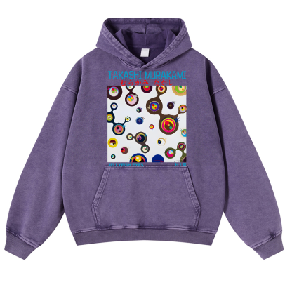 Jellyfish Eyes TM Vintage Washed Thick Cotton Hoodie