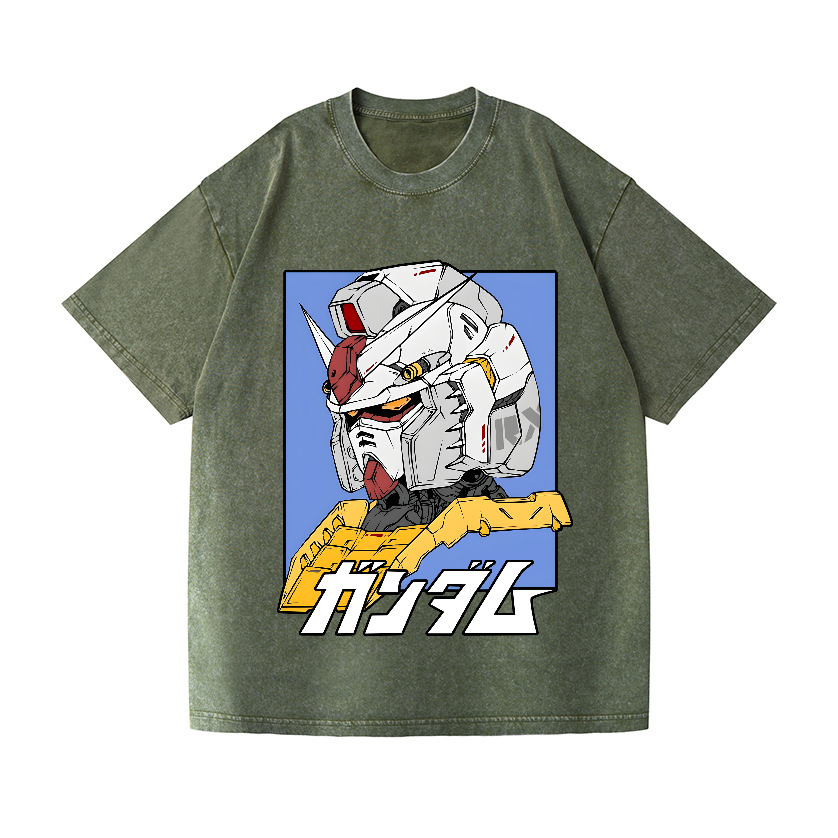 Gundam Vintage Wash Japanese Design T-Shirt