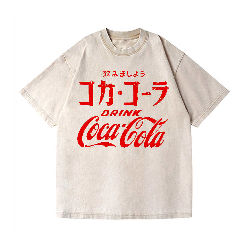 Coca-Cola Vintage Wash Japanese Design T-Shirt