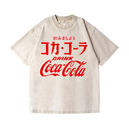 Coca-Cola Vintage Wash Japanese Design T-Shirt