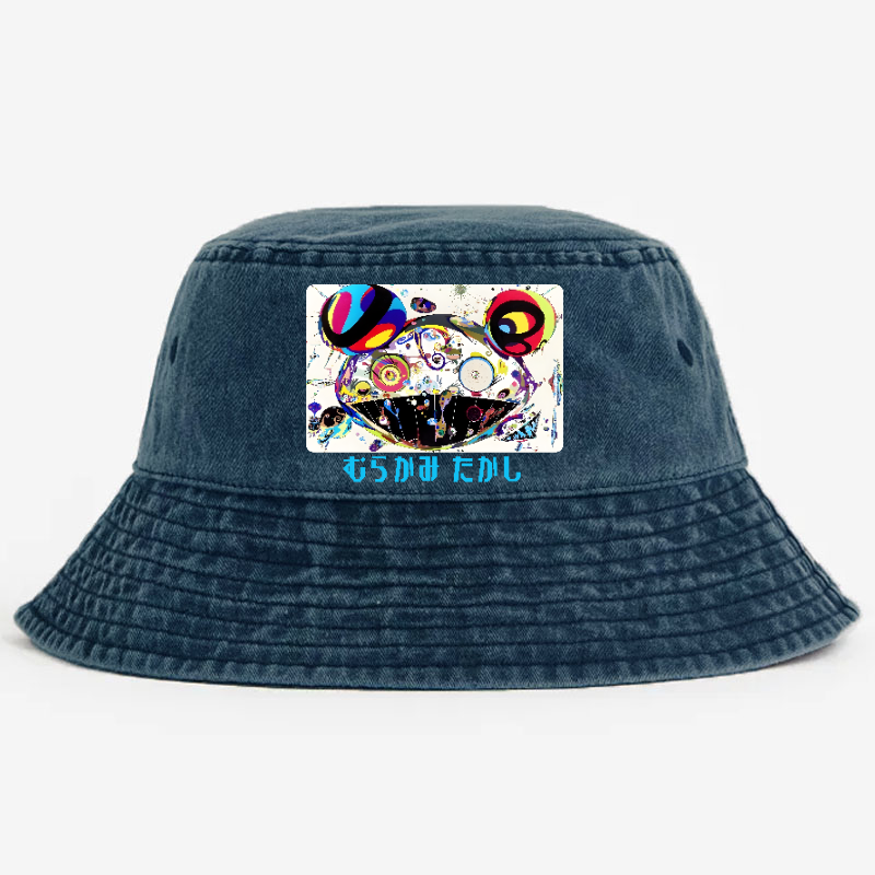 Japan Sunflower Panda TM Vintage 100% Cotton Bucket Hat