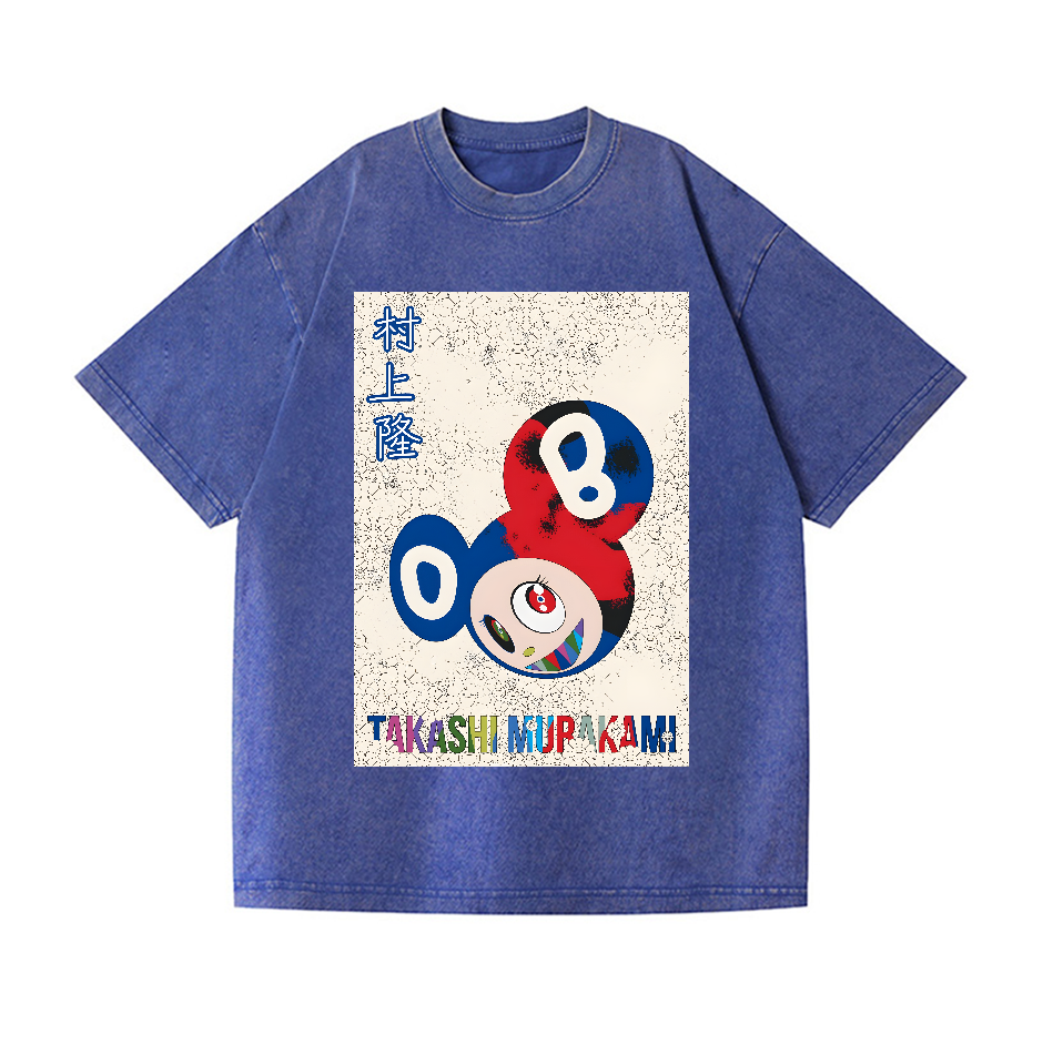 Takashi Murakami Toon Art Vintage Wash Japanese Design T-Shirt