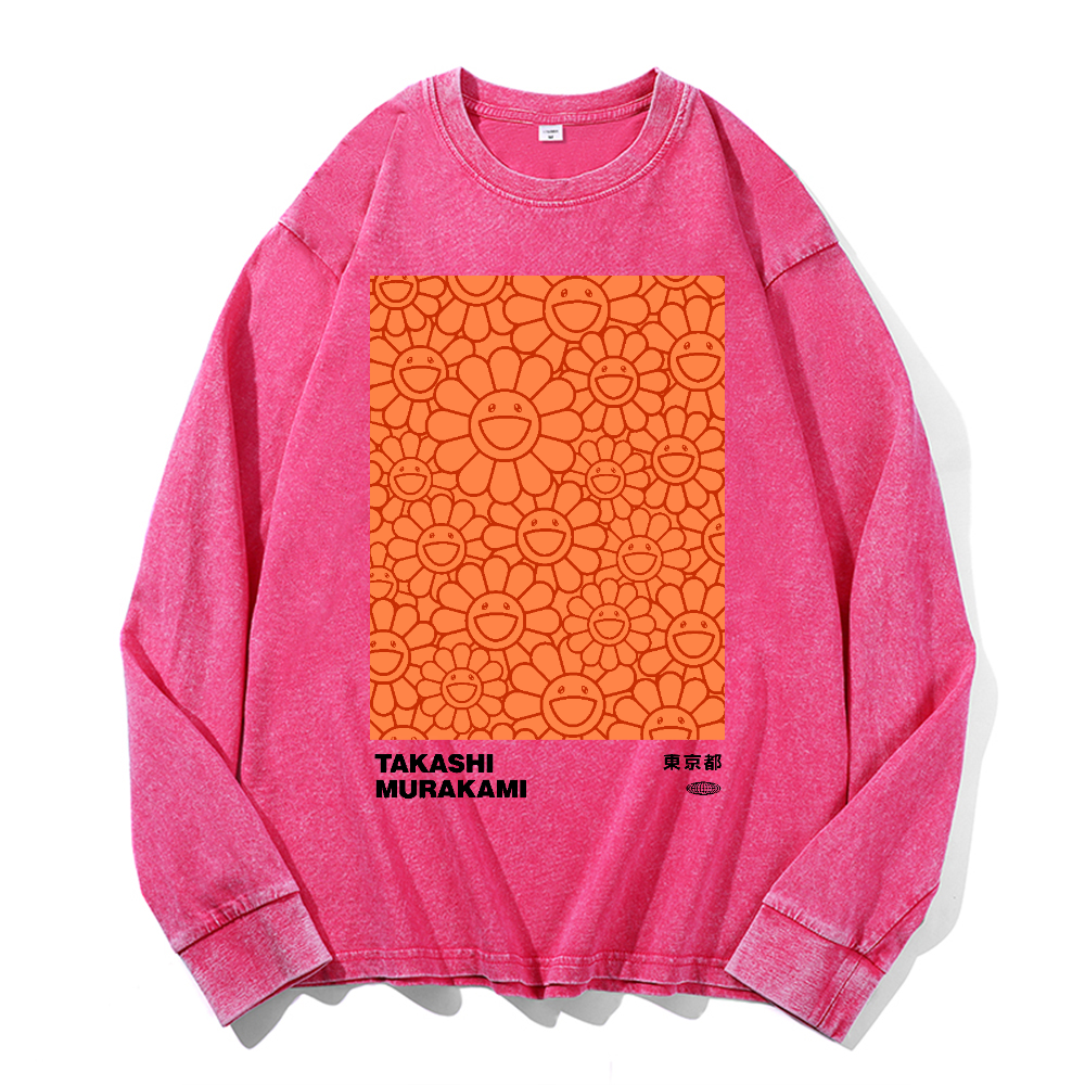 Sunflower TM Vintage Cotton Wash Crewneck Sweatshirt