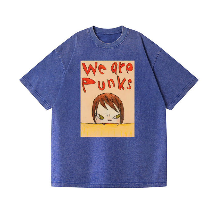 Yoshitomo Nara Punks Vintage Wash Japanese Design T-Shirt