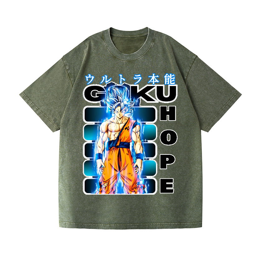 Dragon Ball Son Goku Vintage Wash Japanese Design T-Shirt