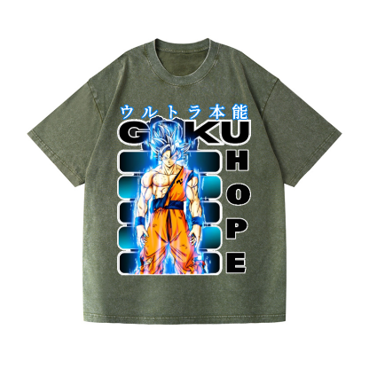 Dragon Ball Son Goku Vintage Wash Japanese Design T-Shirt