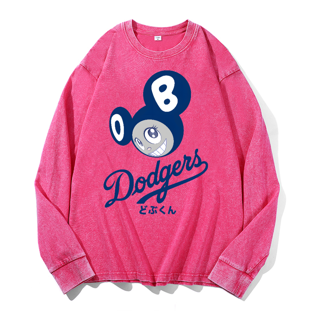 Dodgers Japan Sunflower TM Vintage Cotton Wash Long-sleeve T-shirt